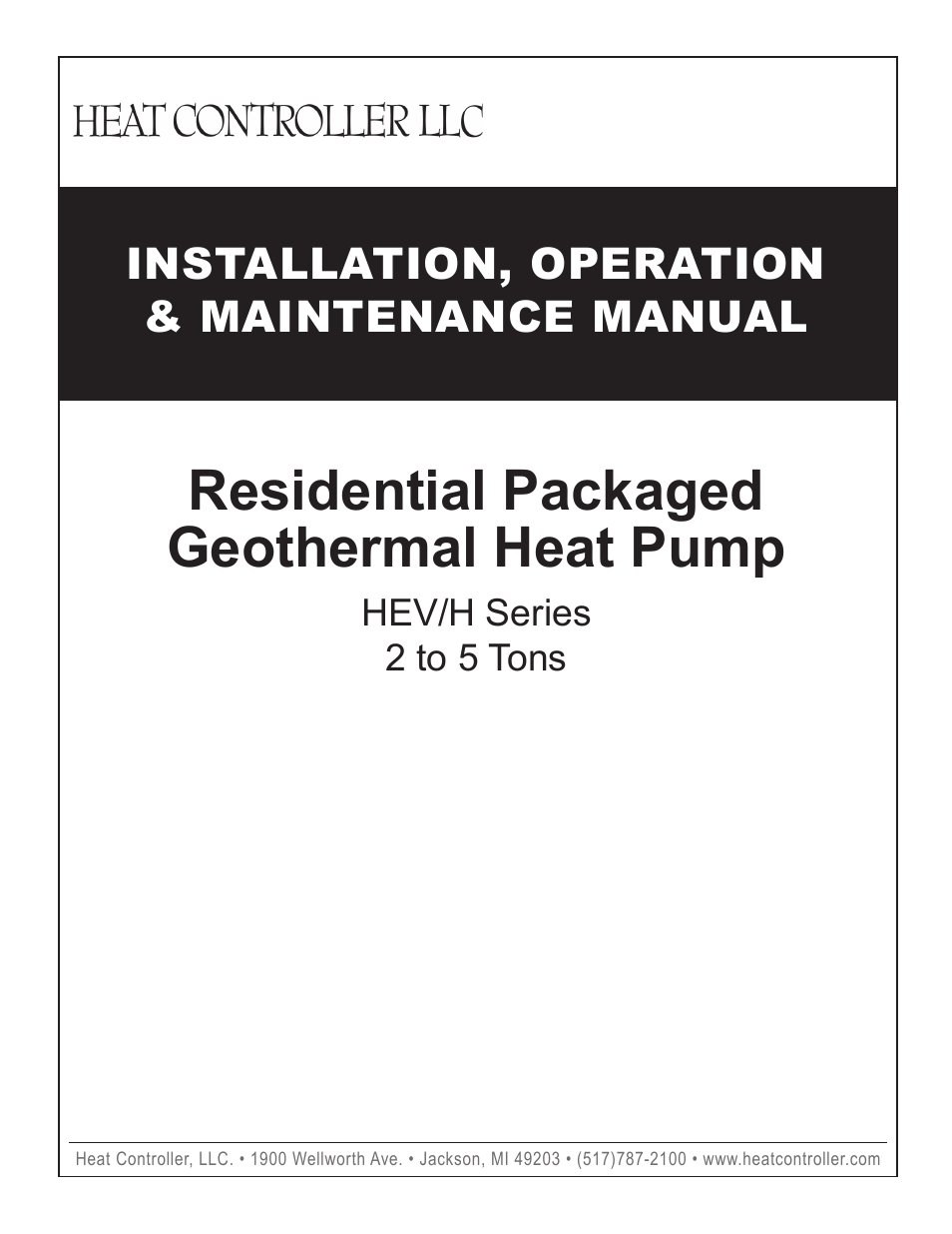 command aire geothermal heat pump manual