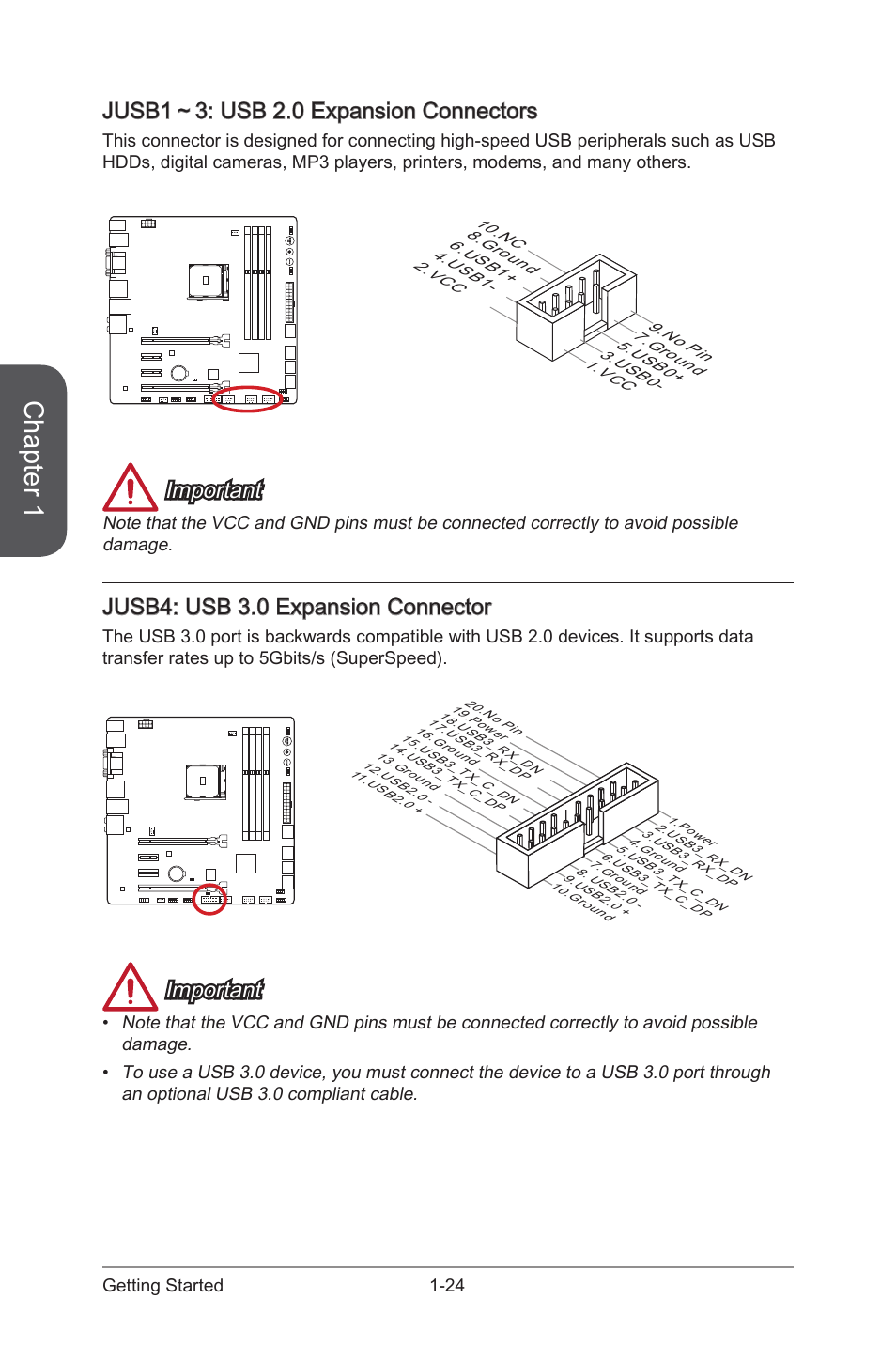 Jusb1 3 Usb 2 0 Expansion Connectors Jusb4 Msi Axm Gaming User Manual Page 38 102 Original Mode