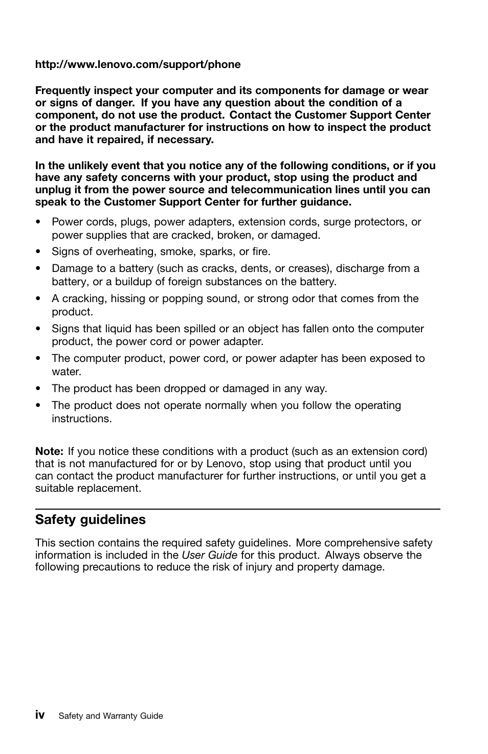 Safety guidelines  Lenovo ThinkPad X1 User Manual  Page 6 / 50