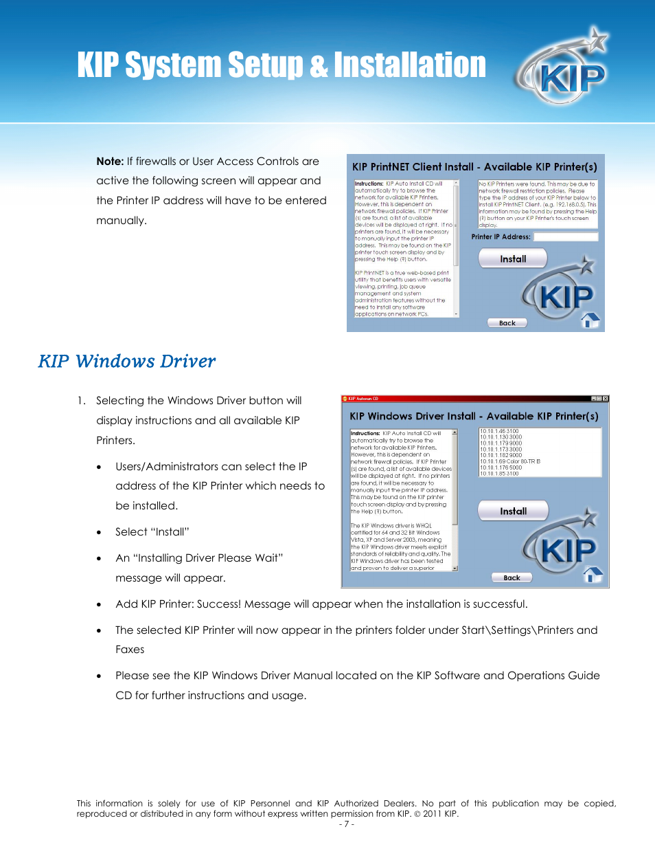 Kip System Setup Installation Kip Windows Driver Konica Minolta Kip C7800 User Manual Page 10 24