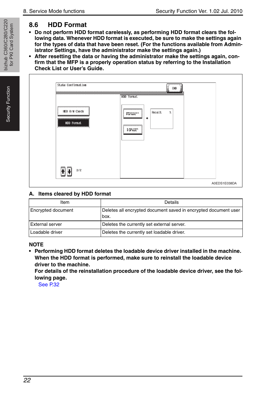 6 Hdd Format Hdd Format Konica Minolta Bizhub C360 User Manual Page 26 41 Original Mode