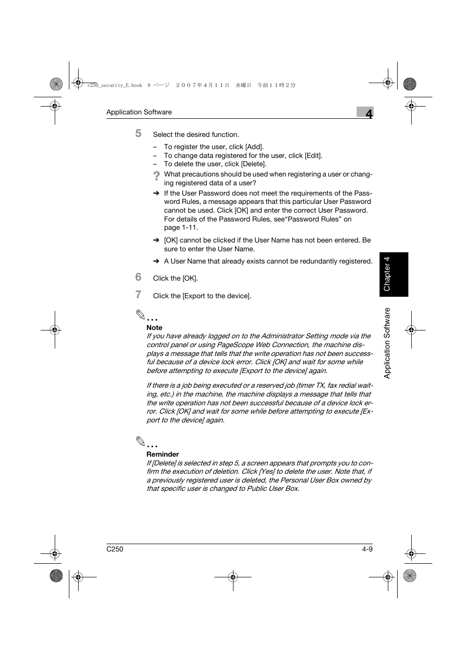 Konica Minolta Bizhub C250 User Manual Page 164 188 Original Mode