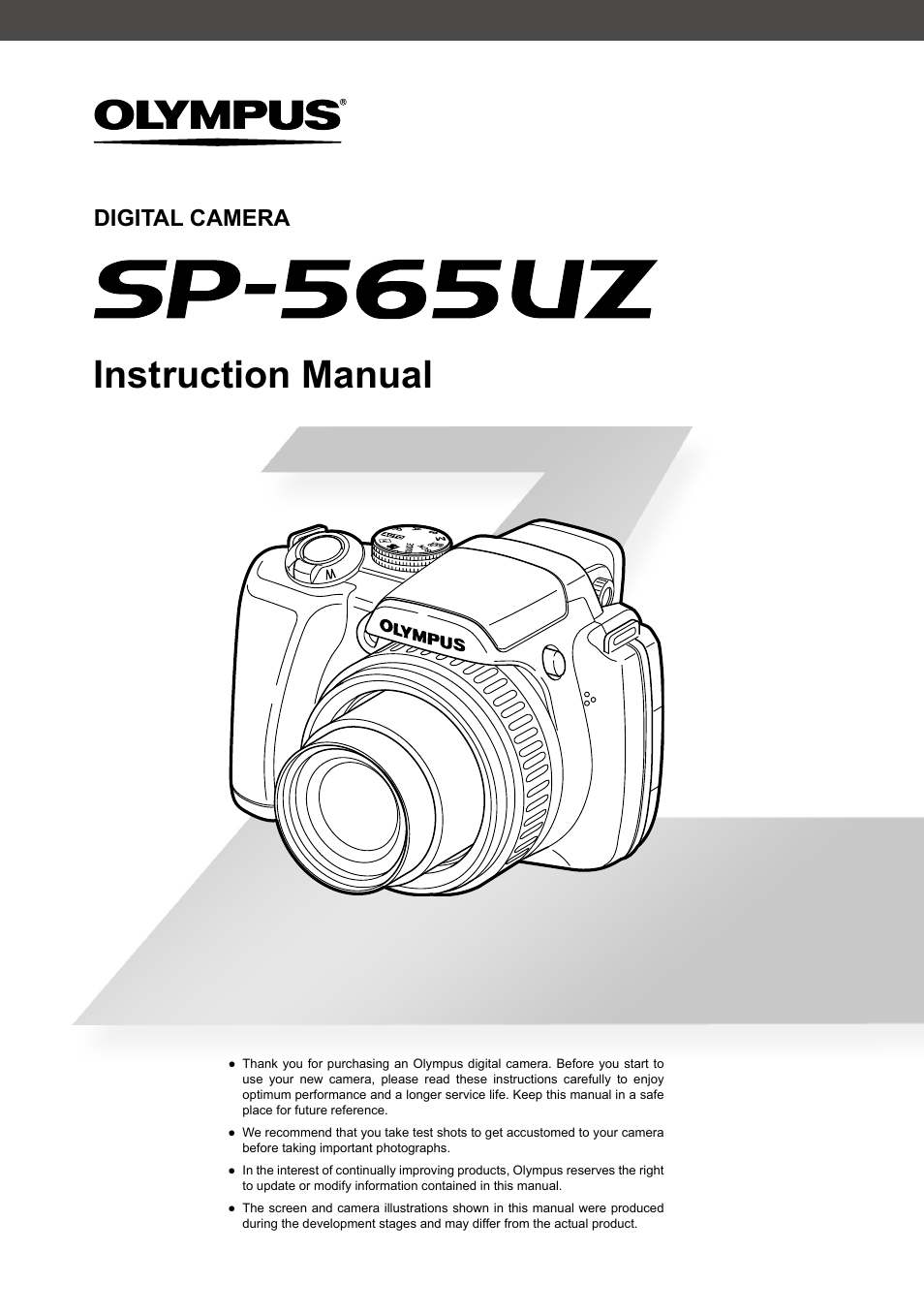 olympus master sp55ouz owners manual