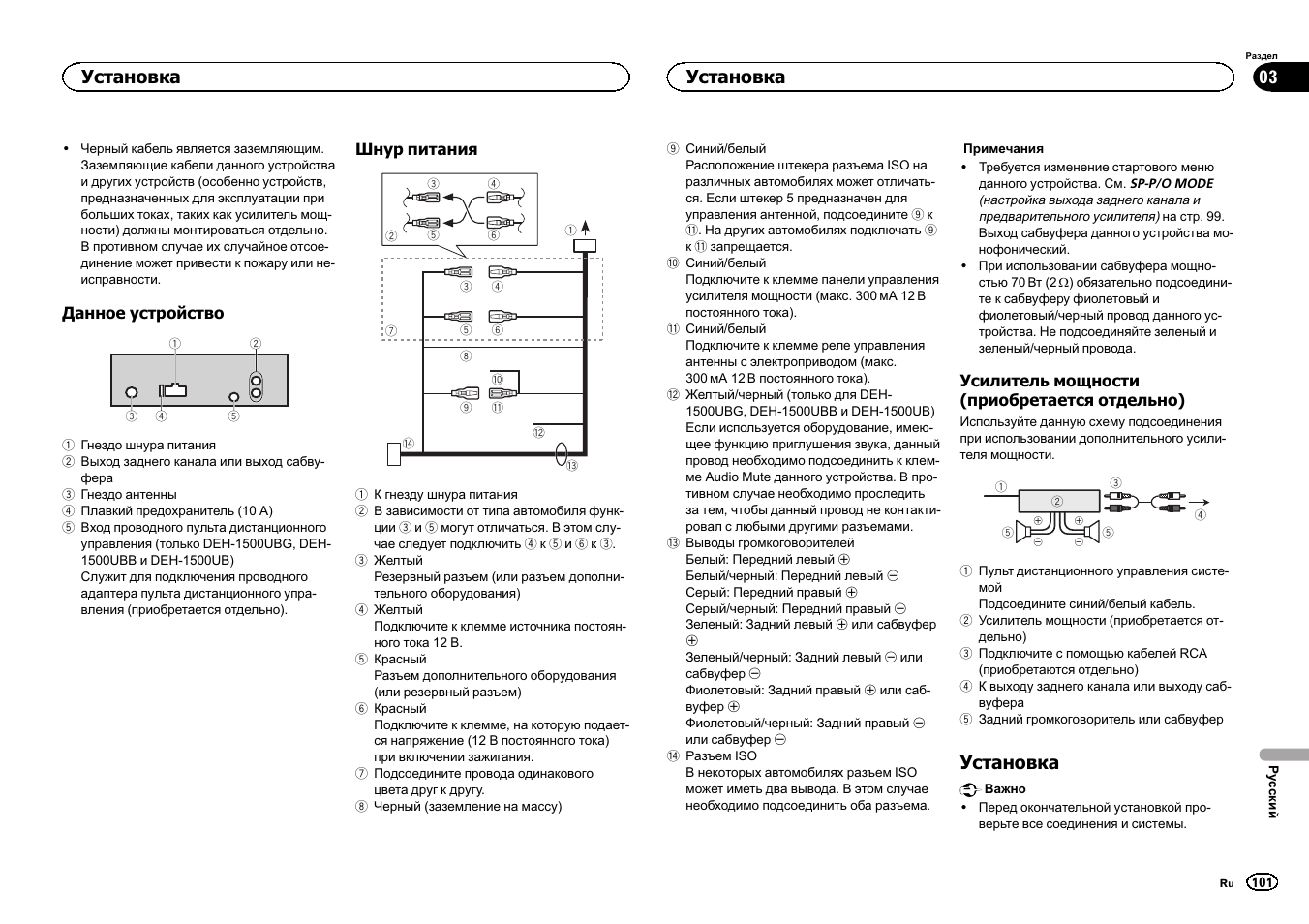 Схема deh 1500ubg