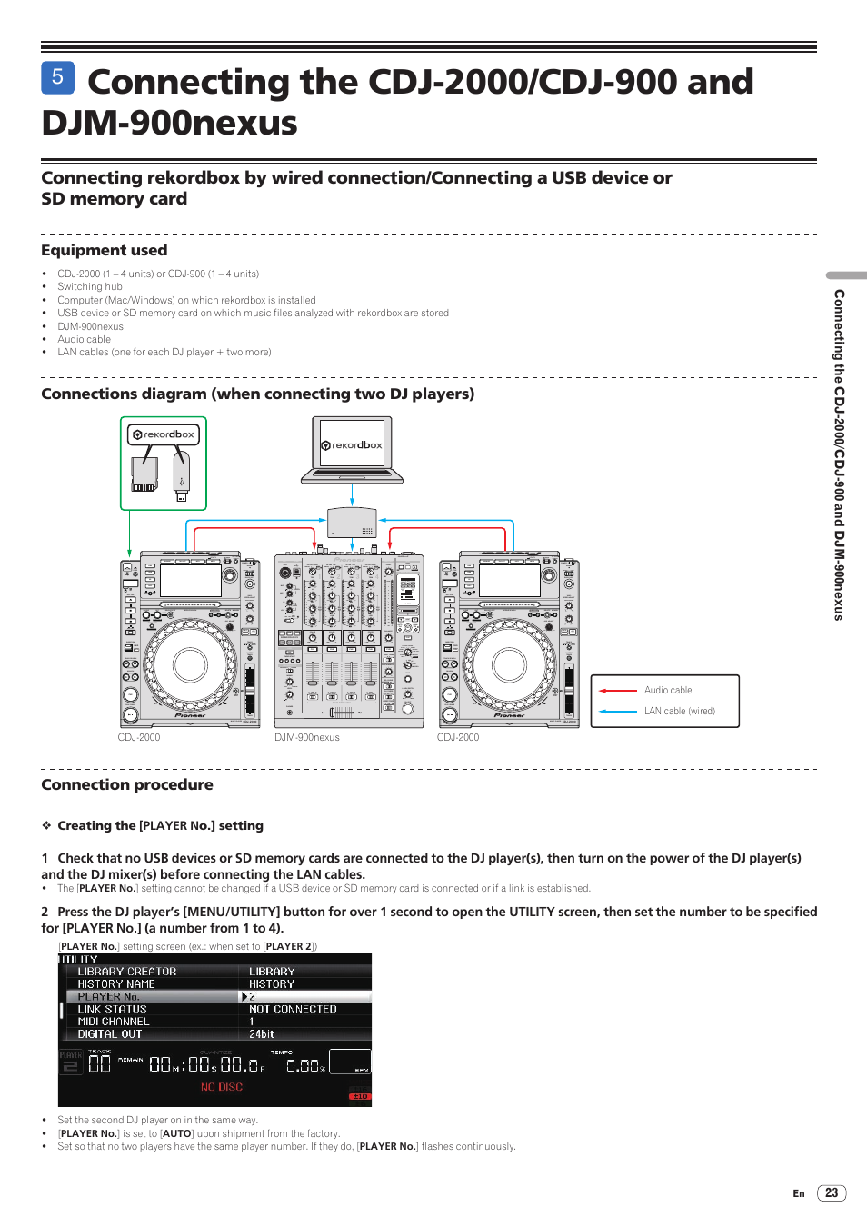 Connecting The Cdj 00 Cdj 900 And Djm 900nexus Pioneer Cdj 00 W User Manual Page 23 28 Original Mode Connecting The Cdj 00 Cdj 900 And Djm 900nexus Pioneer Cdj 00 W User Manual Page 23 28 Original Mode