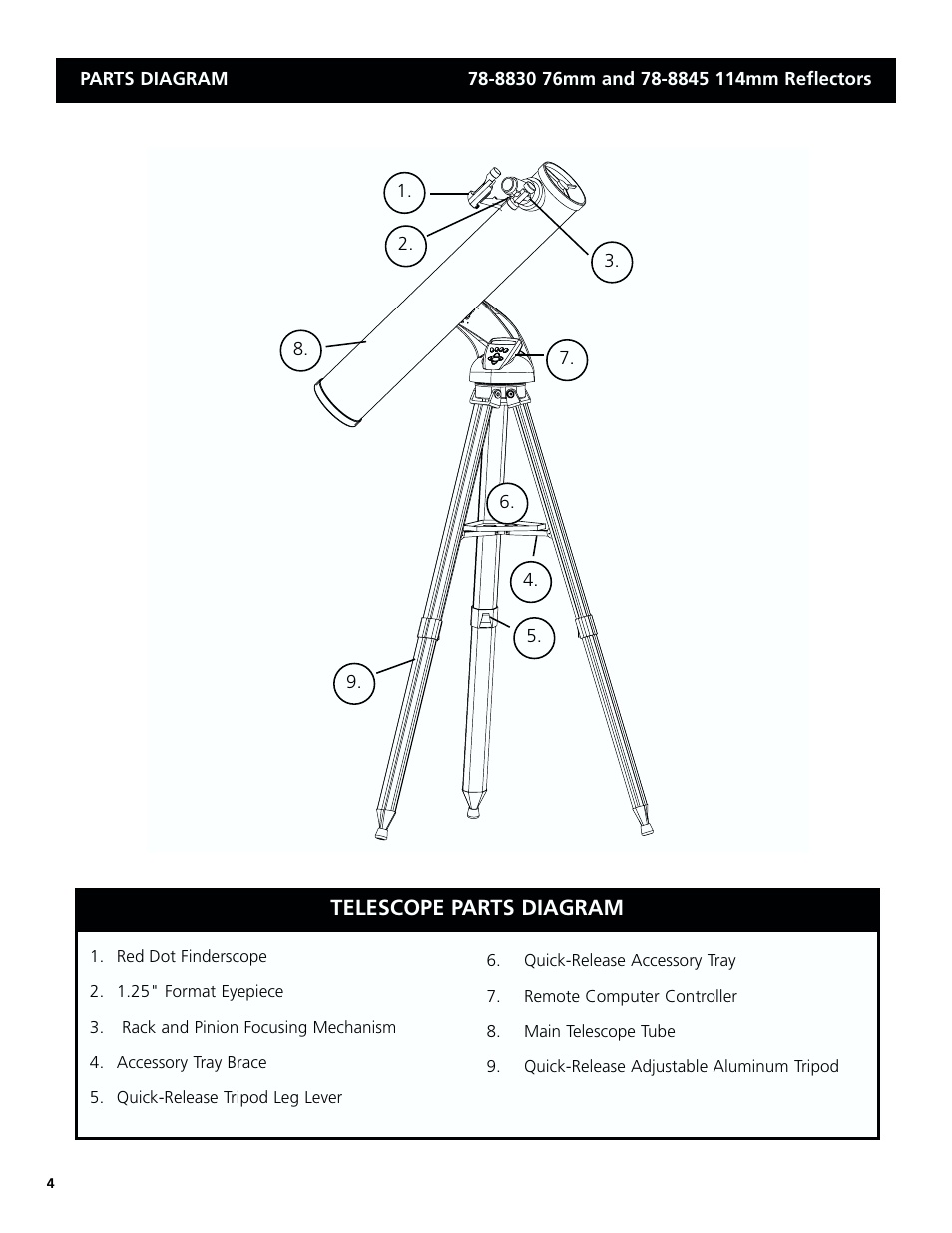 BUSHNELL NORTHSTAR 78-8846 & Tripod Manual - $499.99 | PicClick