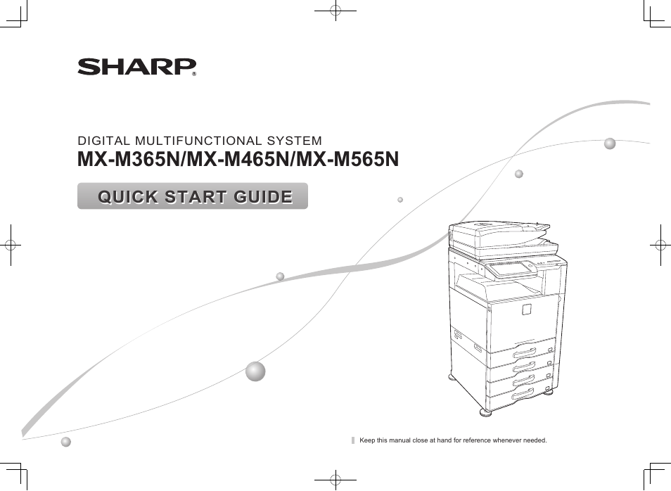 Sharp MXM365N User Manual 28 pages Original mode Also for MX Sharp MXM365N User Manual 28 pages Original mode Also for MX