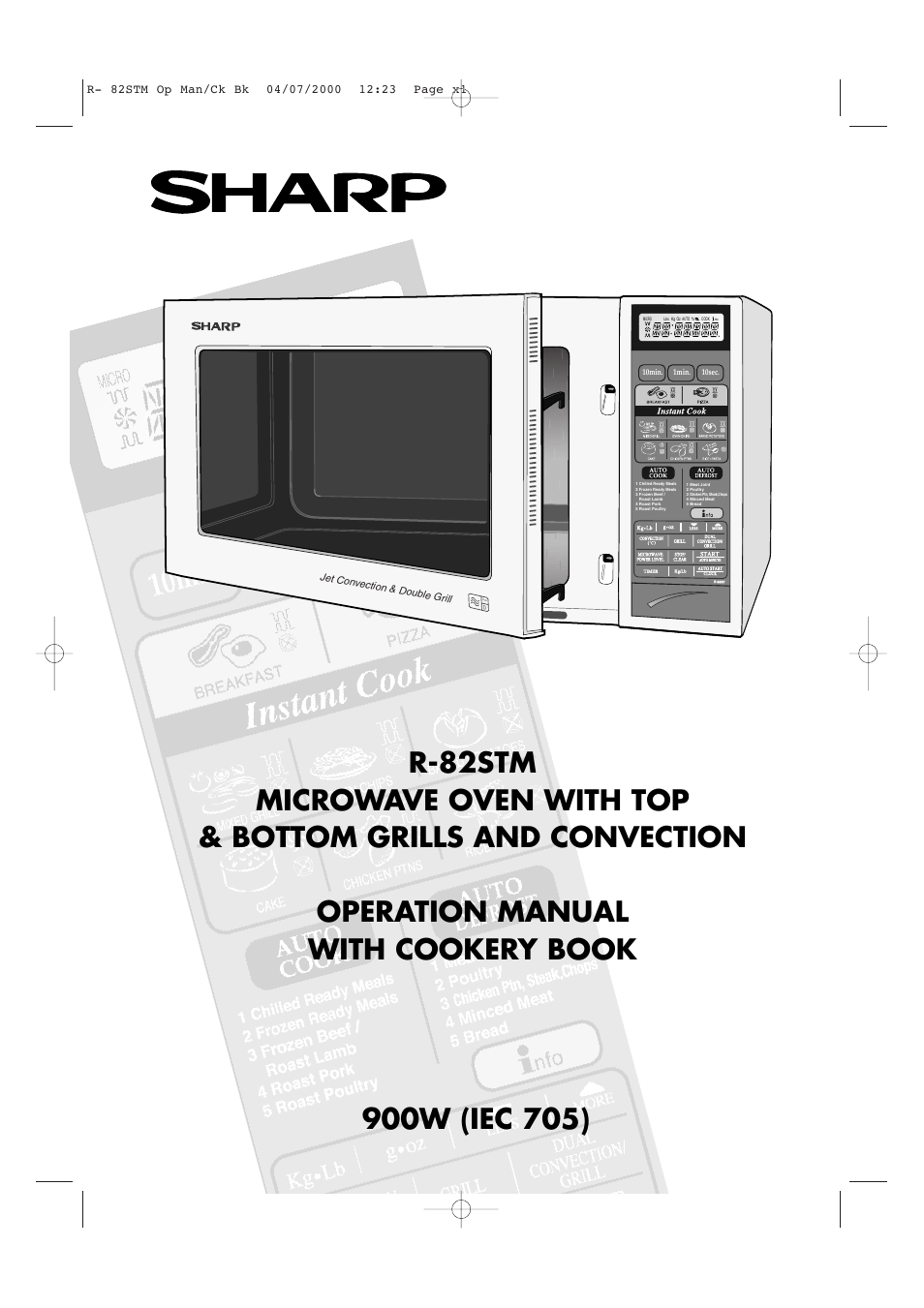 sharp jet convection and double grill microwave