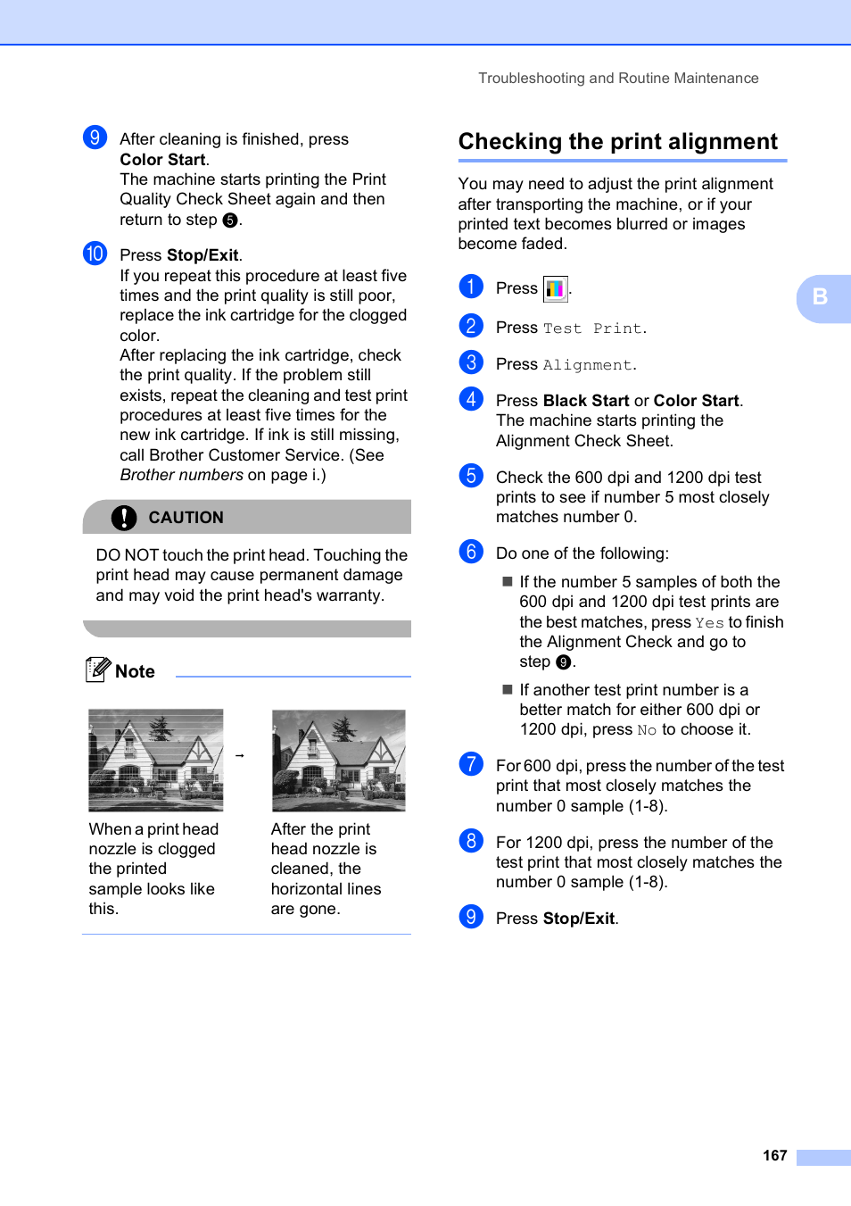 Checking The Print Alignment Brother Mfc 790cw User Manual Page 183 240 Original Mode