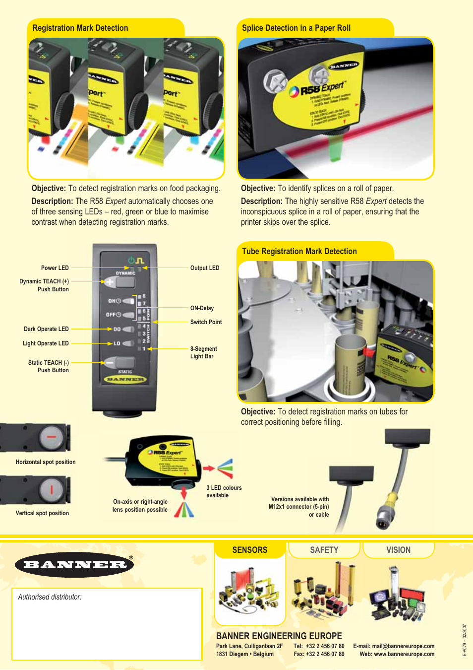 Banner Engineering Europe Banner Registration Mark Sensor R58