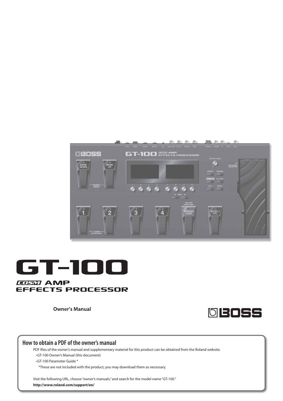 Kejser Skadelig skorsten Boss Audio Systems GT-100 User Manual | 68 pages