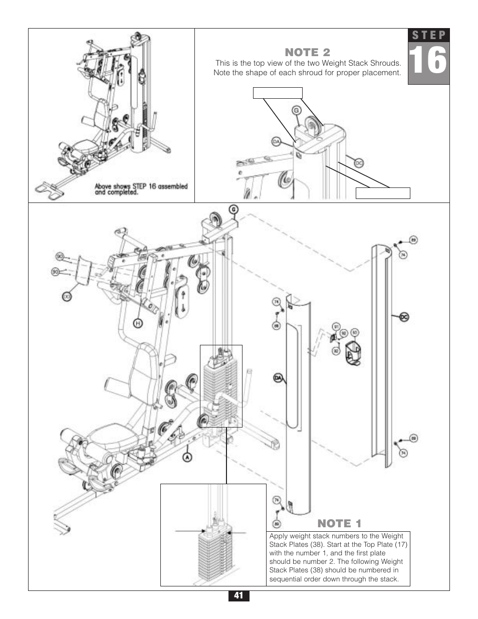 BODY SOLID G6B MULTI GYM USER MANUAL AND ASSEMBLY MANUAL 