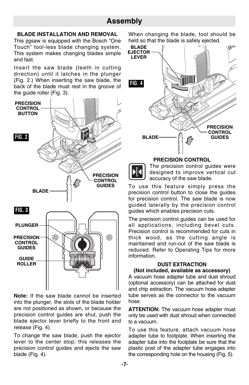 Assembly Bosch 1590evs User Manual Page 7 36