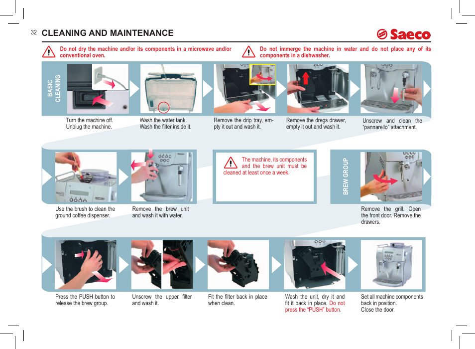 saeco incanto cleaning