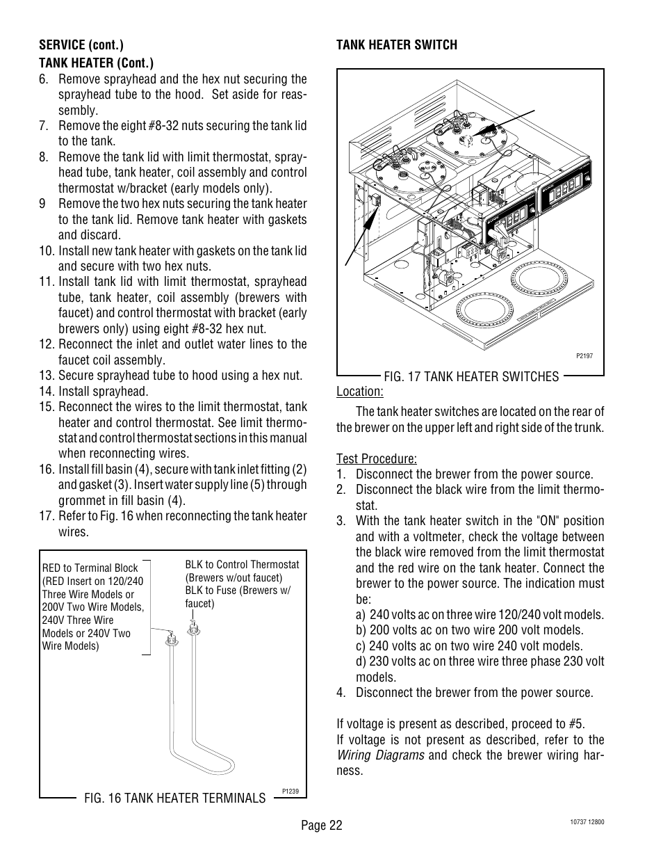 Bunn CWTF TWIN-APS User Manual | Page 22 / 34 | Original mode