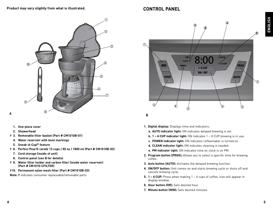Black \u0026 Decker CM1010B User Manual 