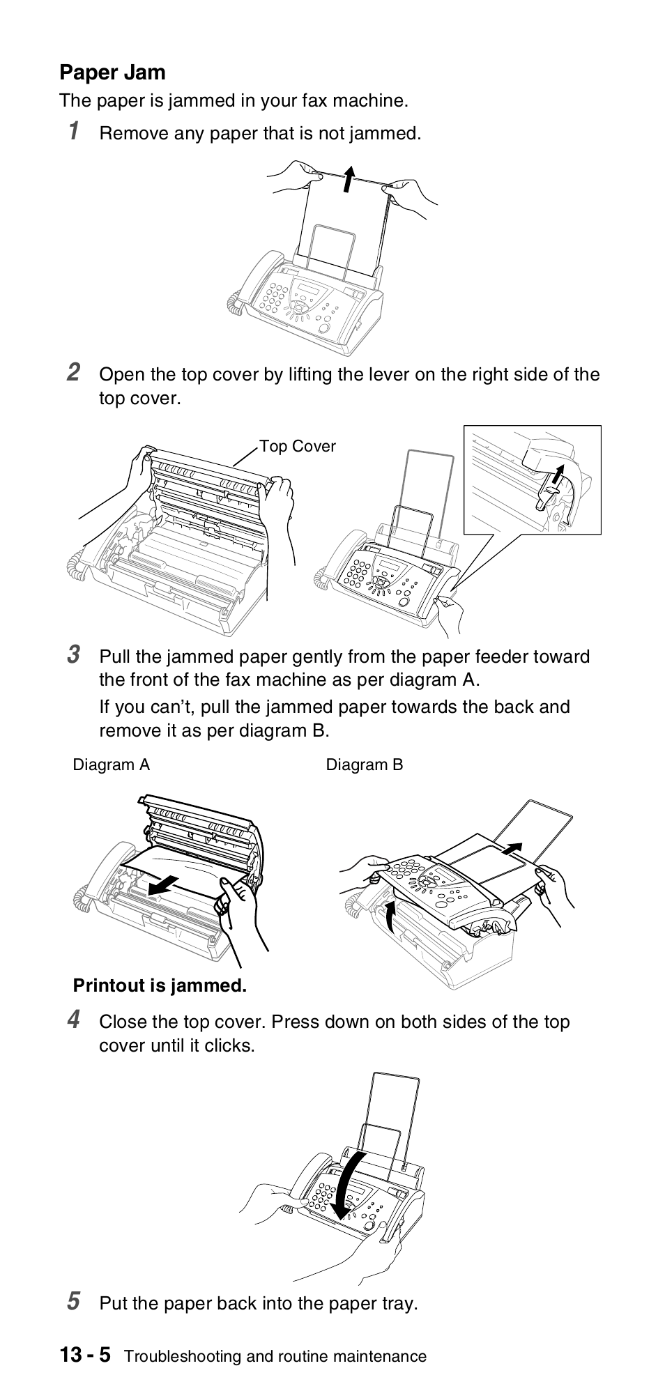 Brother FAX-T104 Series User Manual | Page 102 / 120 | Original mode