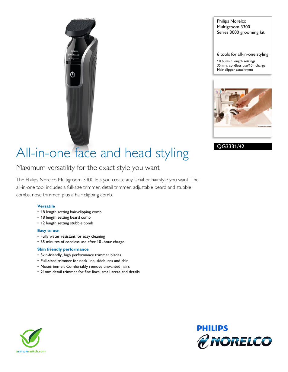 philips norelco multigroom instructions
