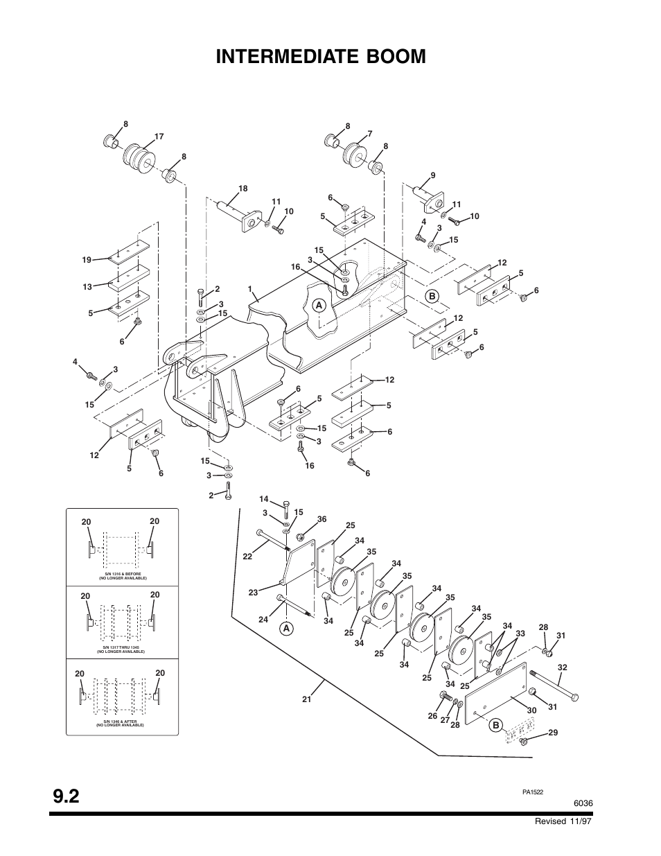 Intermediate boom 9.2 | SkyTrak 6036 Parts Manual User Manual | Page