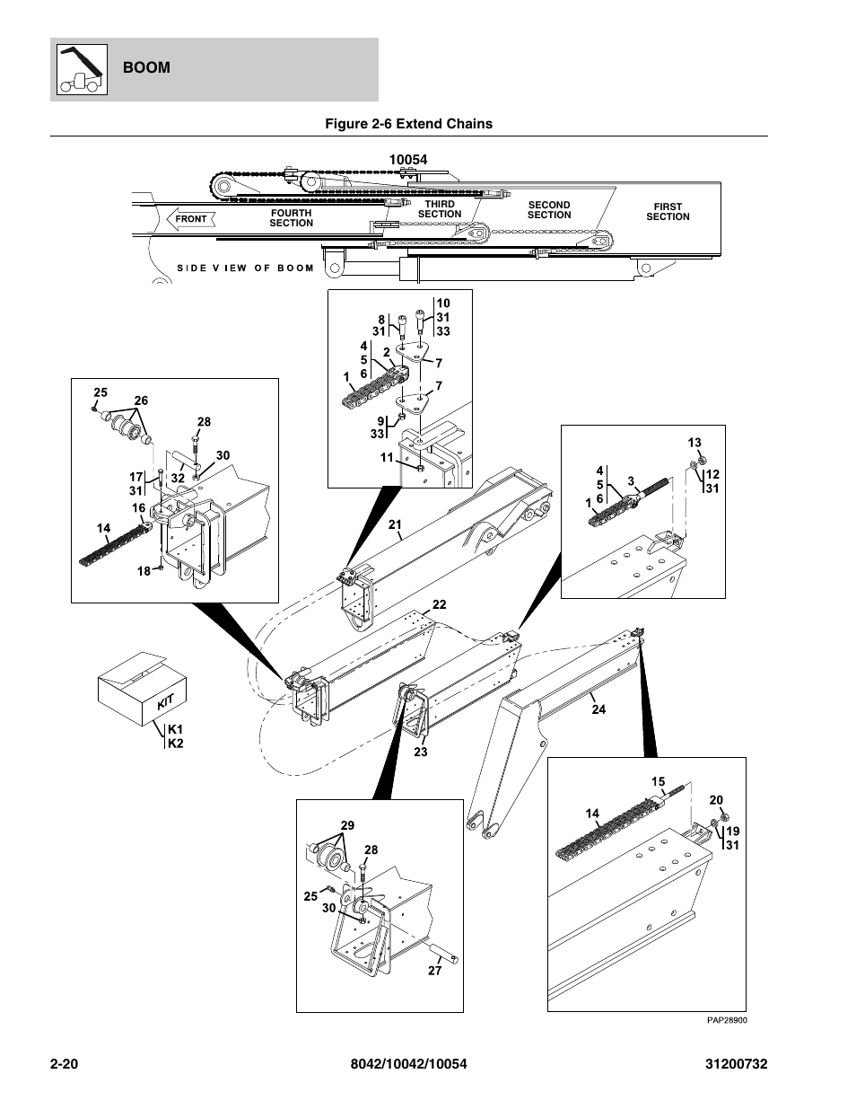 Boom | SkyTrak 8042 Parts Manual User Manual | Page 42 / 388 | Original