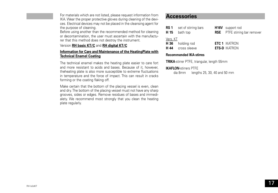 Accessories | IKA RH basic 2 User Manual | Page 17 / 32