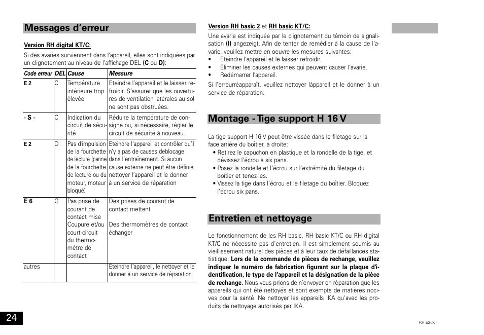 IKA RH basic 2 User Manual | Page 24 / 32