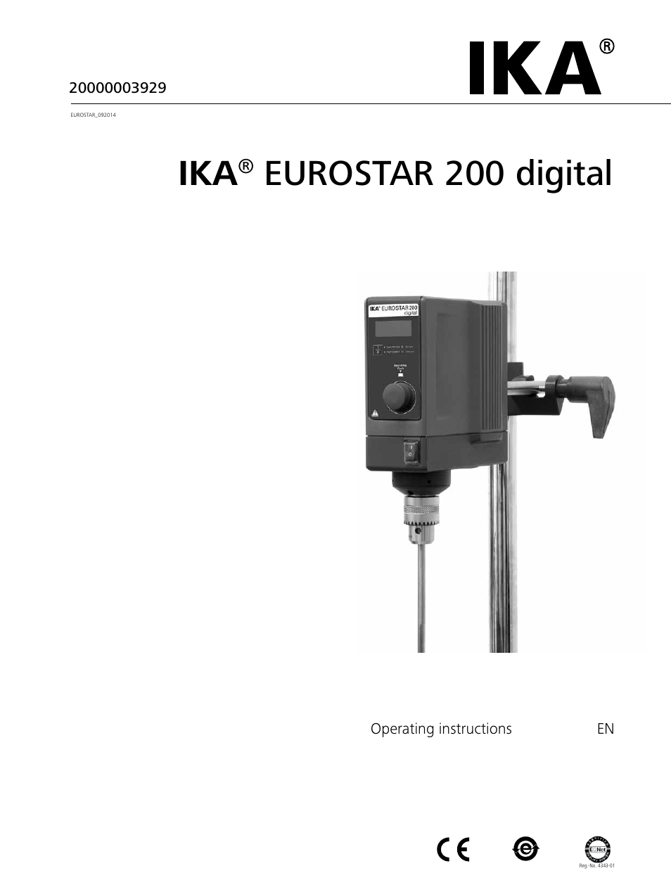 IKA EUROSTAR 200 digital User Manual | 12 pages