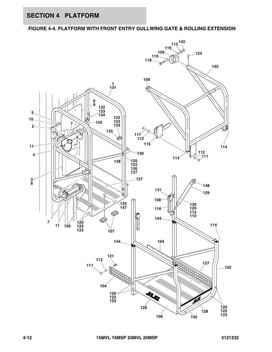 JLG 15/20MSP Parts Manual User Manual | Page 70 / 140 | Original mode |  Also for: 15/20MVL Parts Manual