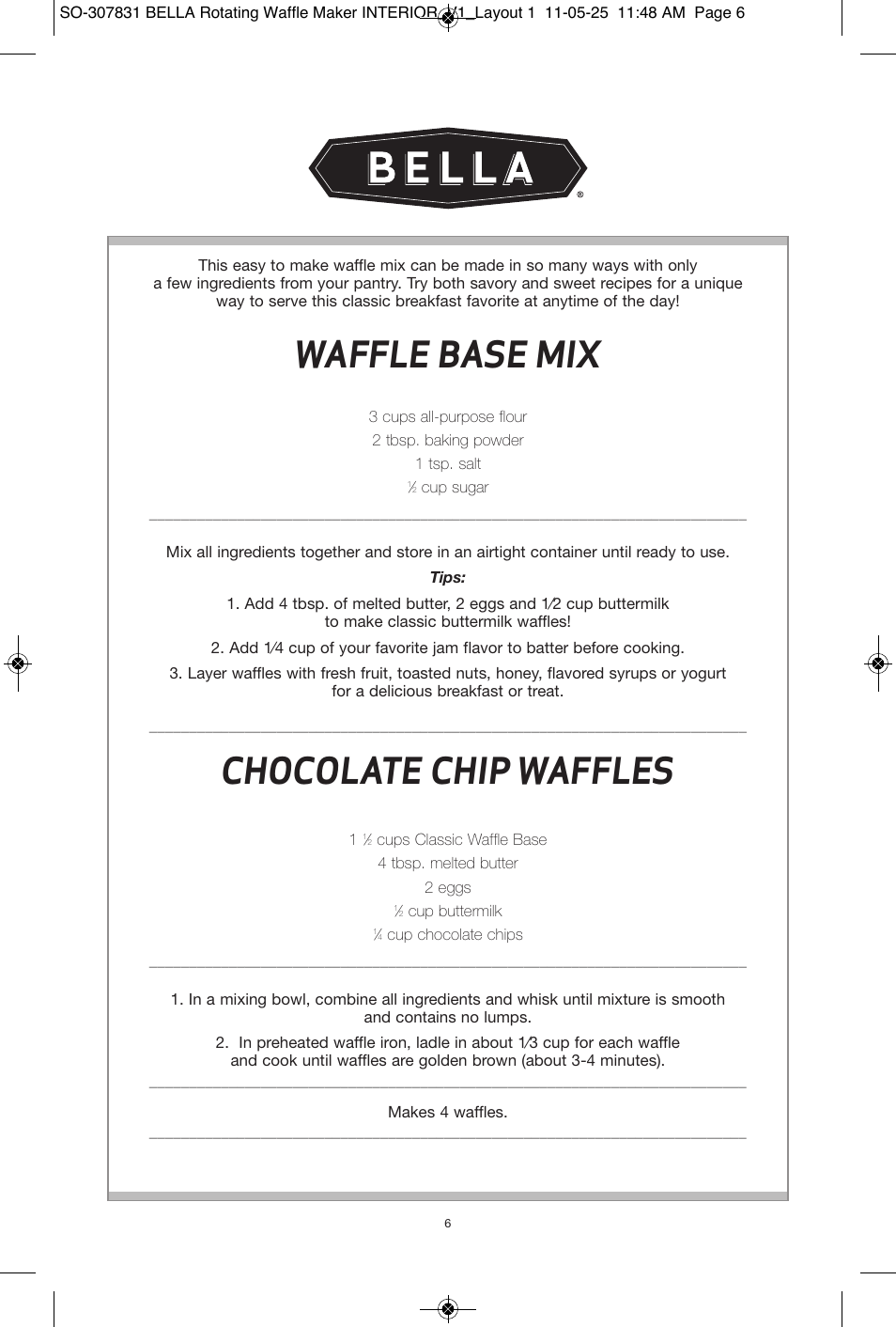 waffle mix base