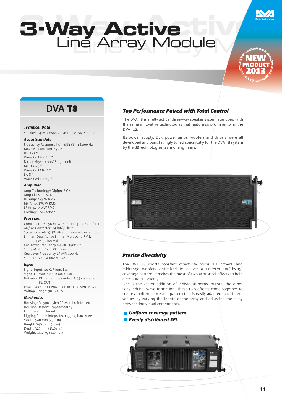 db t8 line array