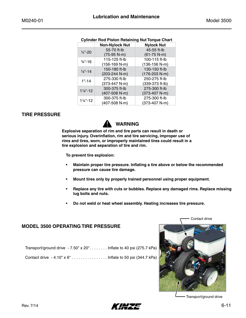 Kinze 3500 Lift and Rotate Planter Rev. 7/14 User Manual | Page 107 / 140