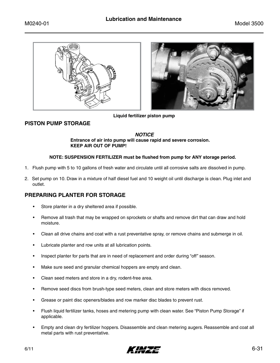 Kinze 3500 Lift and Rotate Planter Rev. 7/14 User Manual | Page 127 / 140