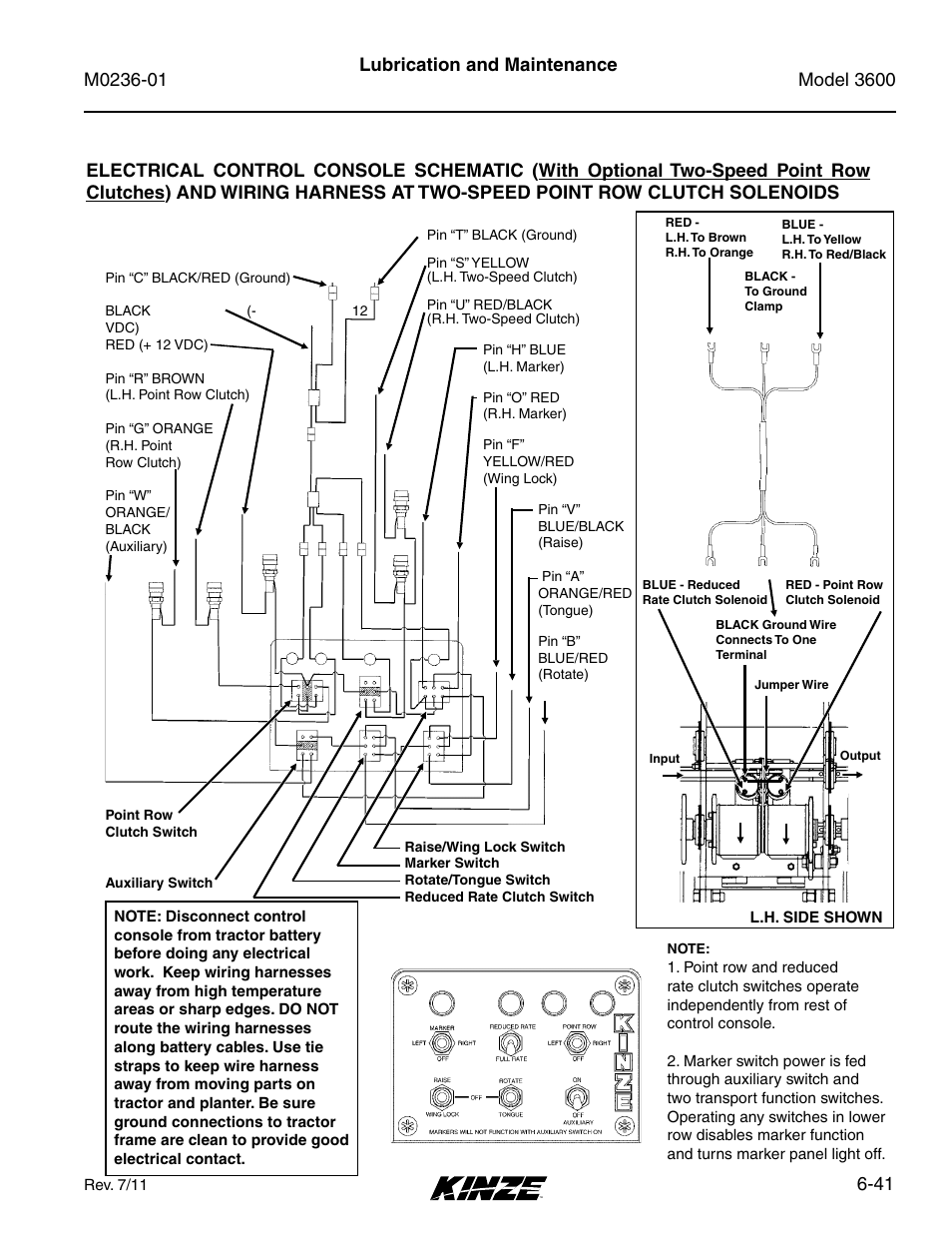 41 Lubrication And Maintenance Kinze 3600 Lift And Rotate Planter Rev 7 14 User Manual Page 149 172 Original Mode