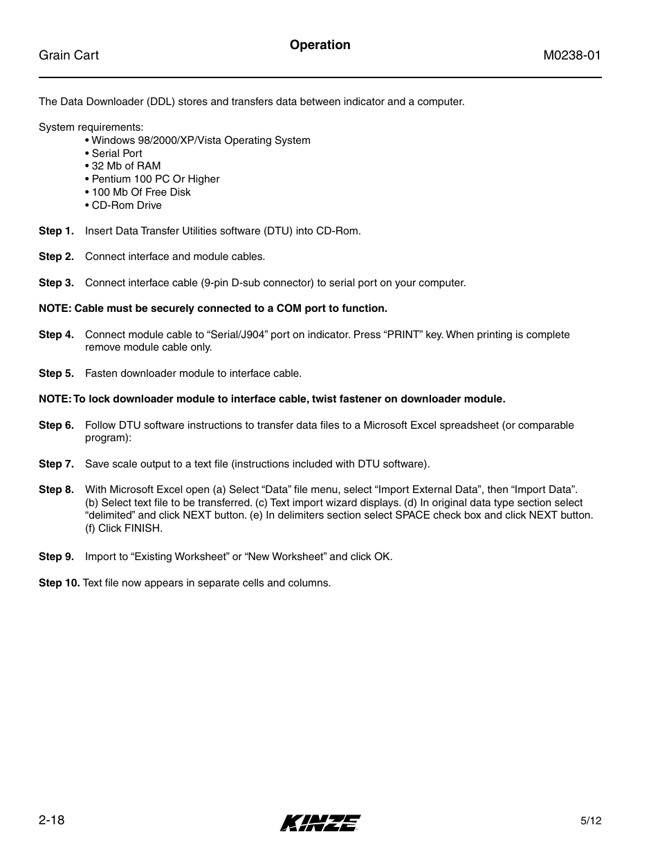 Kinze Grain Carts Rev. 7/14 User Manual | Page 32 / 70
