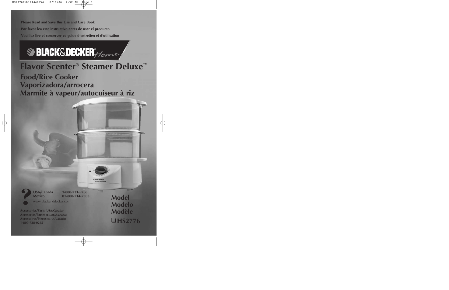 black and decker flavor scenter steamer deluxe manual
