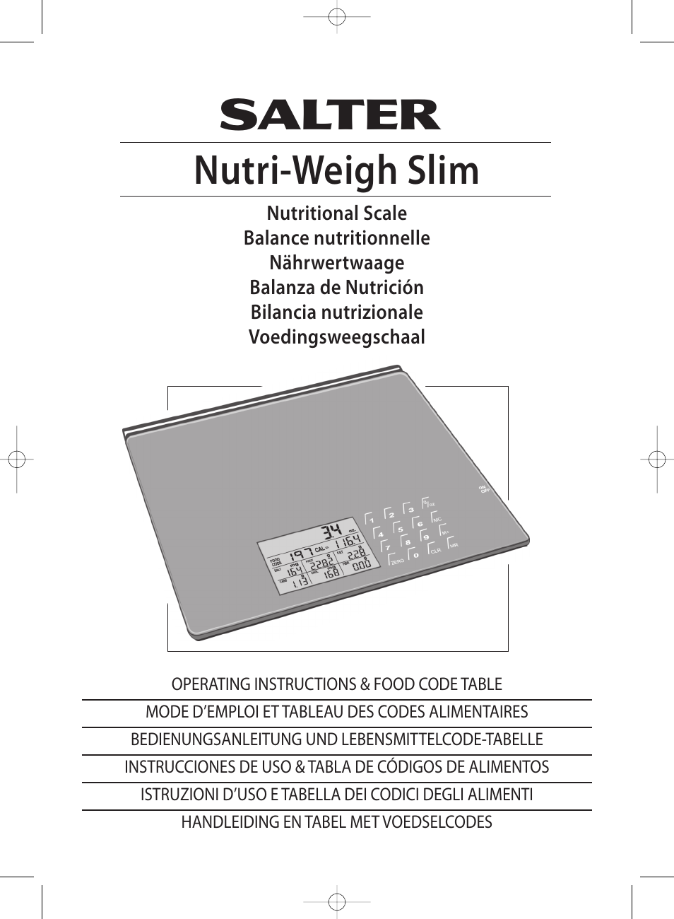 salter nutritional scale