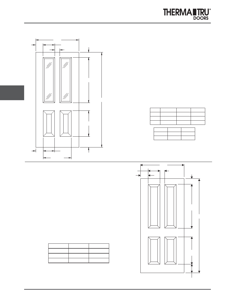 6/8 steel entry doors | Therma-Tru COMP 6 Steel Door Panel Dimensions ...