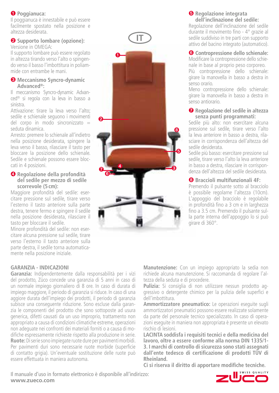 Zuco LACINTA - Comfort Line User Manual | Page 7 / 8