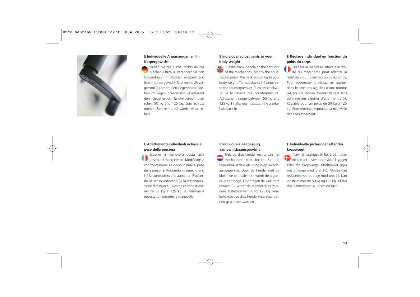 Zuco Lusso Tavola User Manual | Page 7 / 10