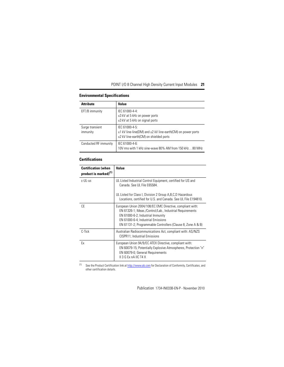 Rockwell Automation 1734-IE8C Installation Instructions User Manual