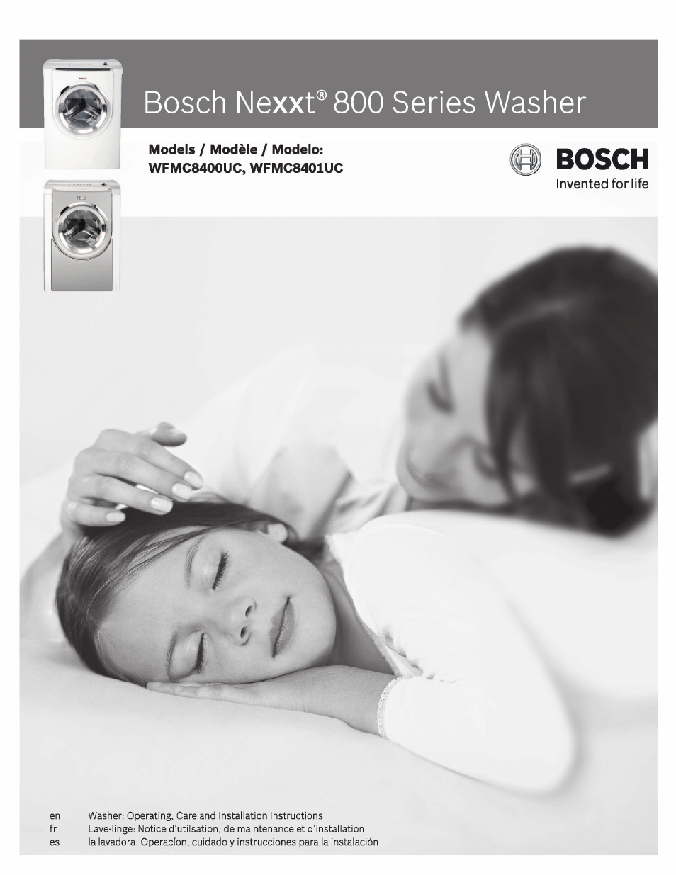 Bosch Nexxt 100 Series Washer Reset Button