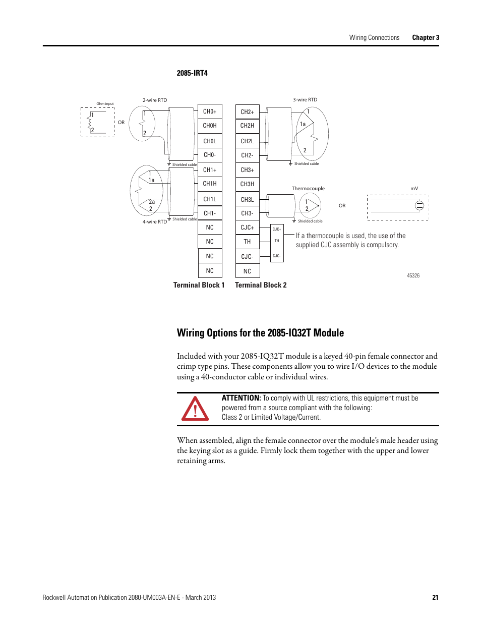 Wiring options for the 2085-iq32t module | Rockwell Automation 2085 ...
