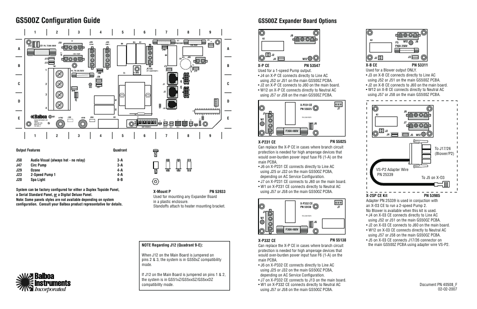 Balboa Water Group GS-Series Configuration Guide User ... wiring a duplex 