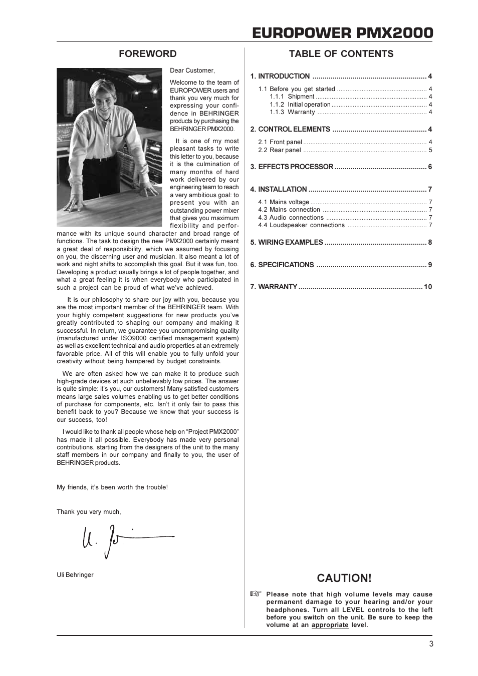 Behringer Pmx2000 Service Manual Behringer Pmx2000 Service Manual