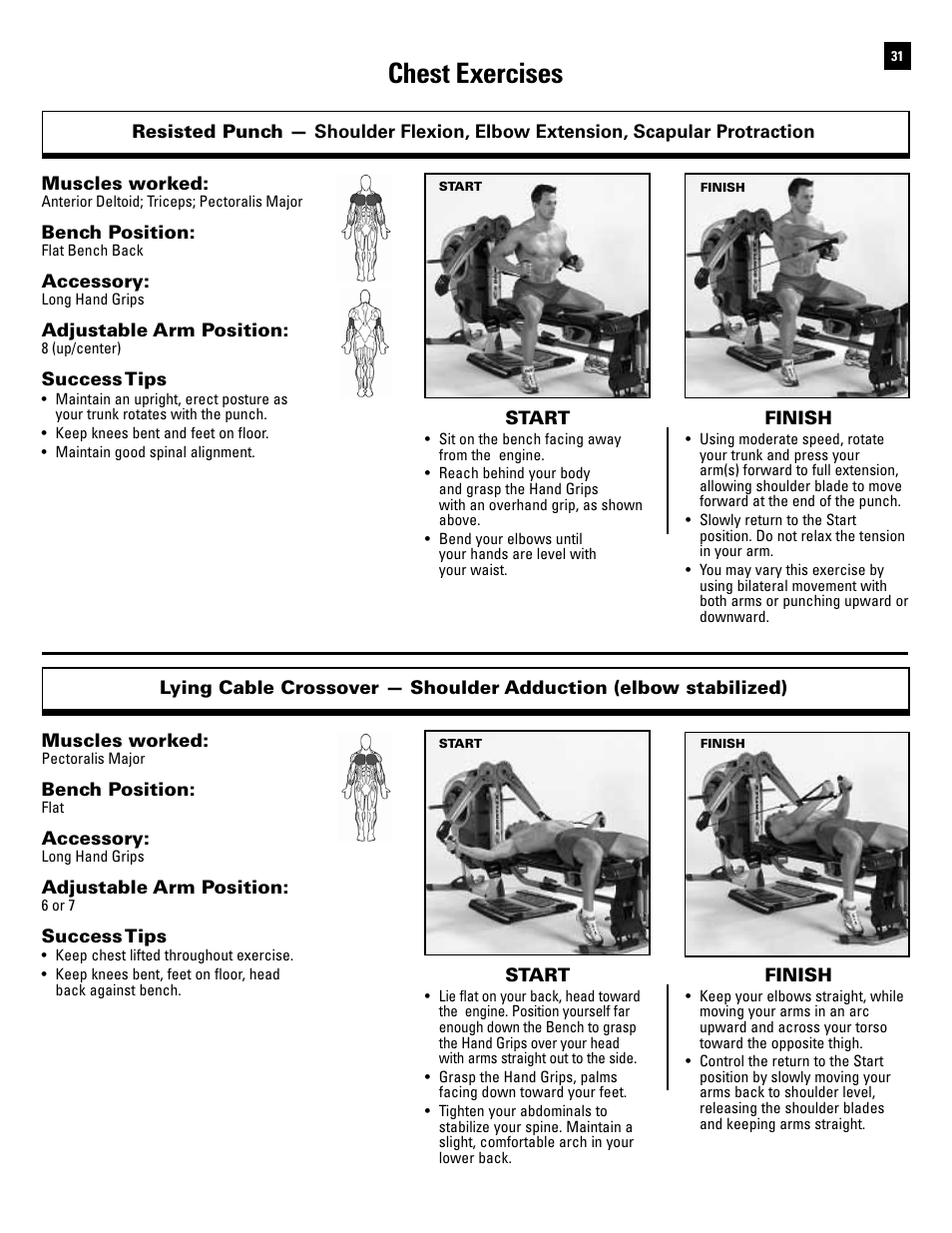 Chest Exercises Bowflex Revolution