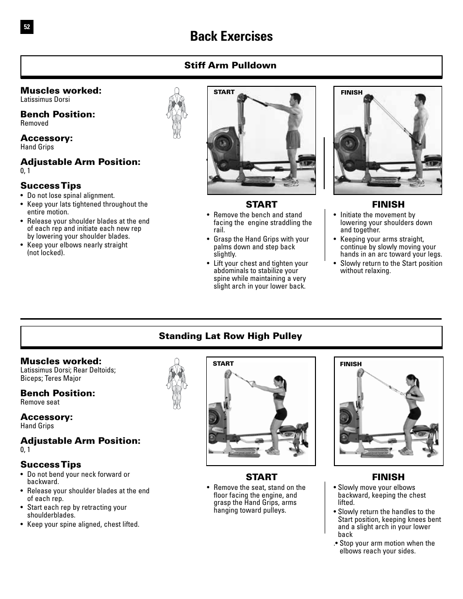 Bowflex revolution back 2025 exercises