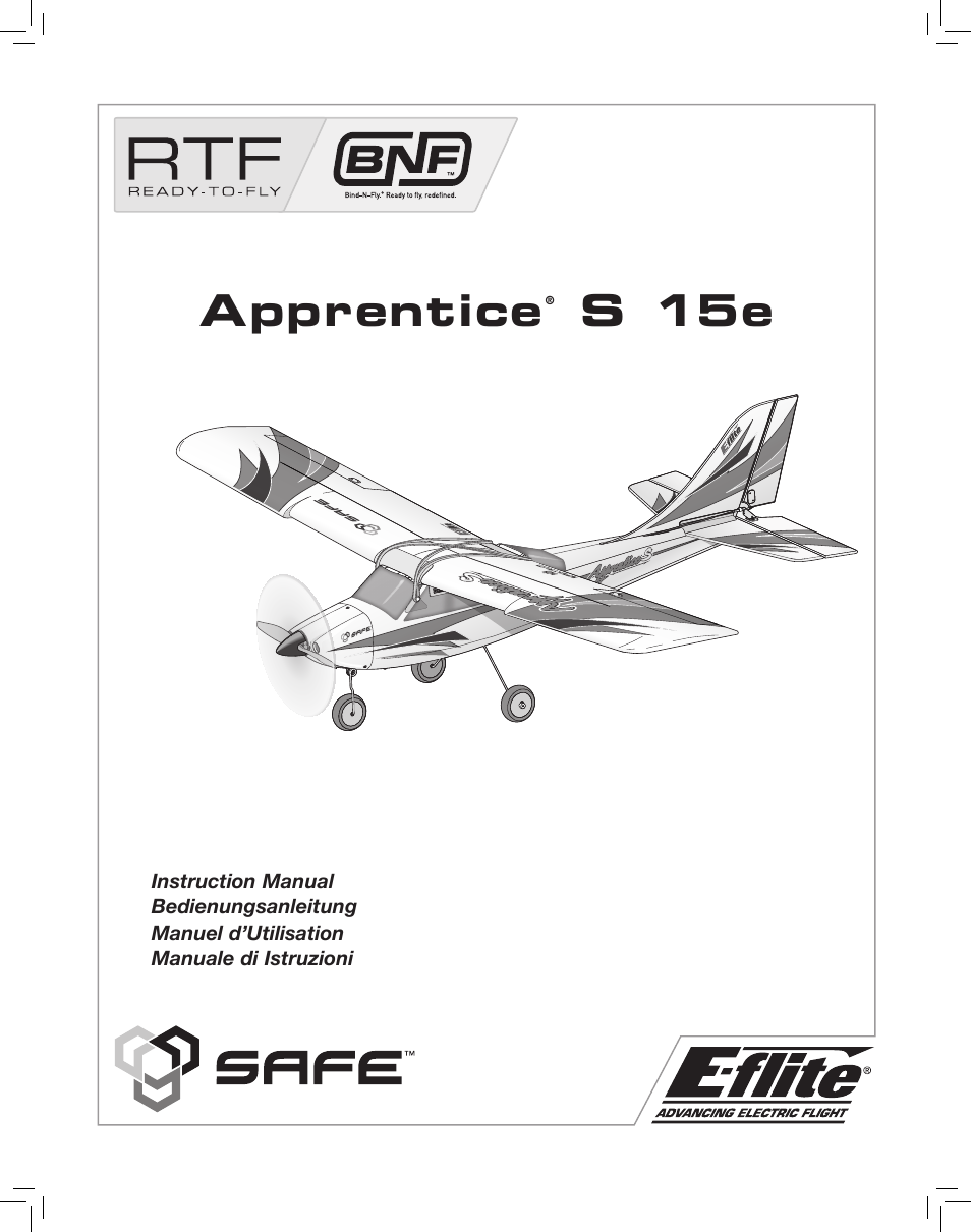 E flite outlet apprentice manual