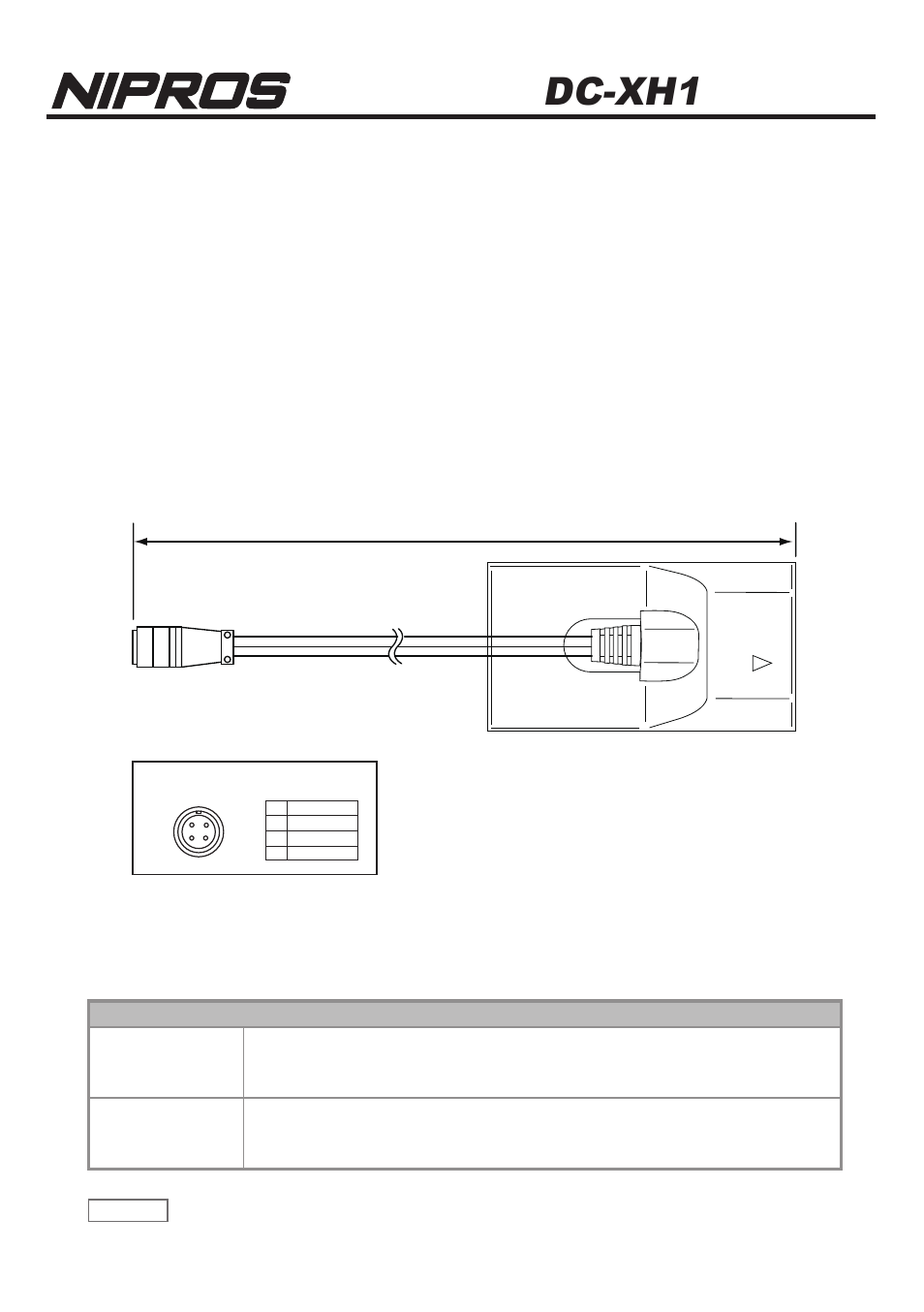 Nipros DC-XH1 User Manual | 1 page