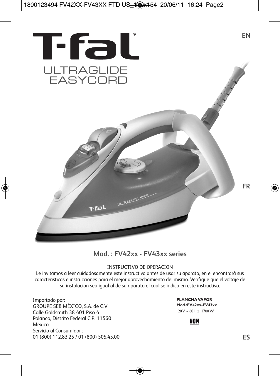 t fal ultraglide 1700w