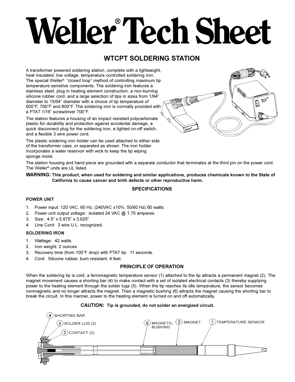 Weller WTCPT User Manual | 4 pages | Original mode